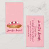 Eclair French Choux Konditorei Koch Bäckerei Leben Visitenkarte (Vorne/Hinten)