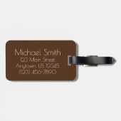 Eclair Ice Cream Pop Popsicle Personalisierter Fei Gepäckanhänger (Rückseite horizontal)