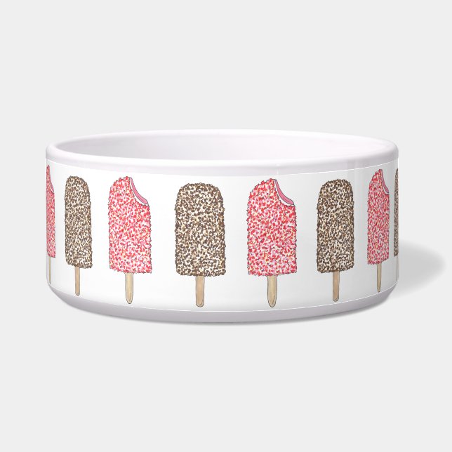 Eclair Ice Cream Popsicles Popsicles Pet Bowl Napf (Vorderseite)