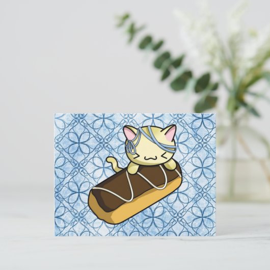 Eclair Kitty Postkarte (Stehend Vorderseite)
