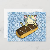 Eclair Kitty Postkarte (Vorne/Hinten)