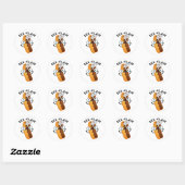 Eclair-lustiger Eclair-Wortwitz Runder Aufkleber (Blatt)