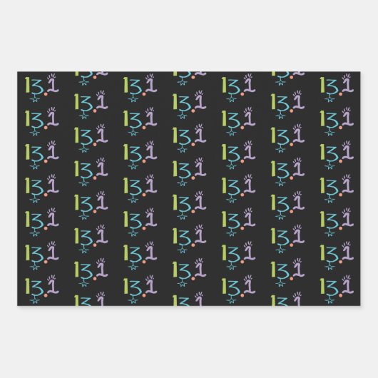 Eclectic 13,1 Faltblätter für Marathon-Wrapping-Pa Geschenkpapier Set (Vorderseite 3)