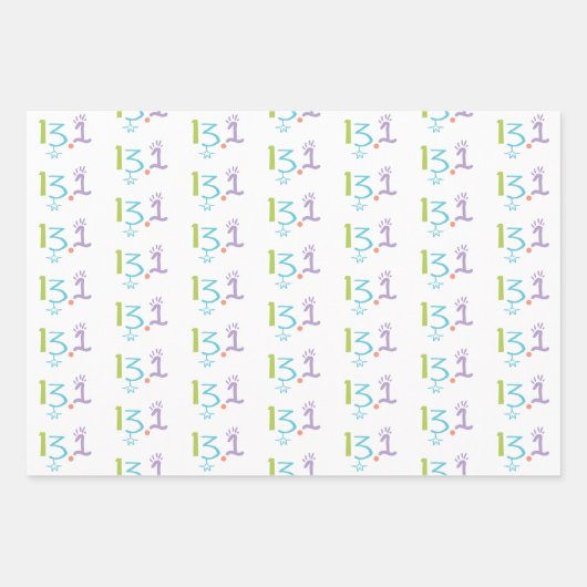 Eclectic 13,1 Faltblätter für Marathon-Wrapping-Pa Geschenkpapier Set (Vorderseite 2)