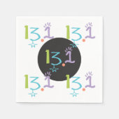 Eclectic 13.1 Halbmarathon Themenpapier Napkins Serviette (Vorderseite)