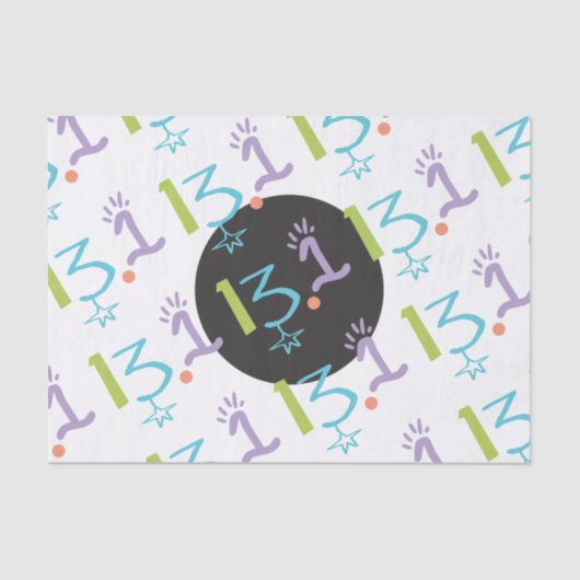 Eclectic 13,1 Theme Paper zum Thema Halbmarathon Seidenpapier (Vorderseite)