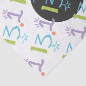 Eclectic 13,1 Theme Paper zum Thema Halbmarathon Seidenpapier (Ausschnitt)