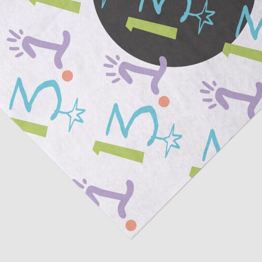 Eclectic 13,1 Theme Paper zum Thema Halbmarathon Seidenpapier (Ausschnitt)