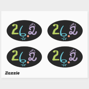 Eclectic 26.2 Marathon Stickers