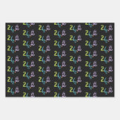 Eclectic 26.2 Marathon Theme Wrapping Paper Geschenkpapier Set (Vorderseite)