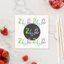 Eclectic 26.2 Marathon Themenpapier Napkins