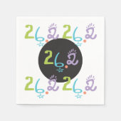 Eclectic 26.2 Marathon Themenpapier Napkins Serviette (Vorderseite)