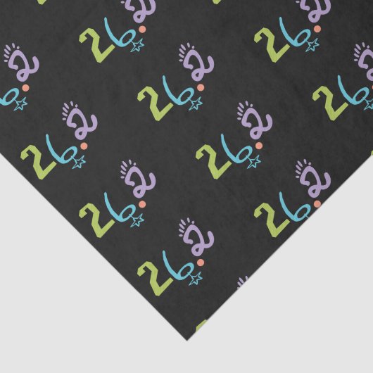 Eclectic 26.2 Marathon Tissue Paper Seidenpapier (Ausschnitt)