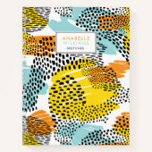 Eclectic Animal Print Personalisiert Notizblock (Vorderseite)