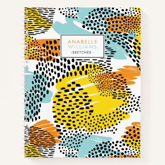 Eclectic Animal Print Personalisiert Notizblock (Vorderseite)