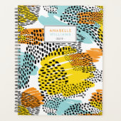 Eclectic Animal Print Personalisiert Planer (Vorderseite)