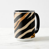 Eclectic Animal Prints 15 oz Combo Tasse (VorderseiteRechts)