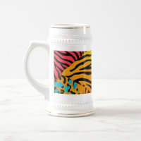 Eclectic Animal Prints - Stein 22 oz Design