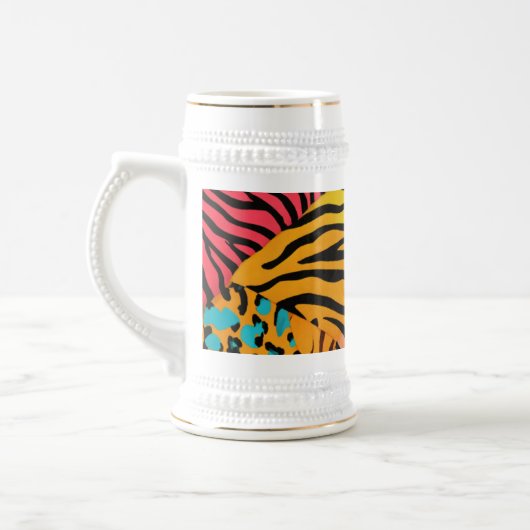 Eclectic Animal Prints - Stein 22 oz Design Bierglas (Links)