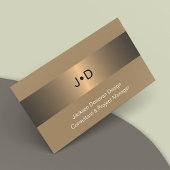 Eclectic Black Bronze Gold Luxus Metallic Kunst Visitenkarte