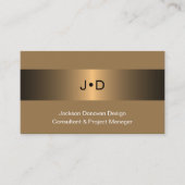 Eclectic Black Bronze Gold Luxus Metallic Kunst Visitenkarte (Vorderseite)