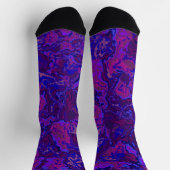 Eclectic Bohemisch Bold Trippy Maximalist Marmor Socken (Oben)