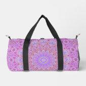 Eclectic Bohemisch Intricate Colorful Funky Mandal Duffle Bag (Vorderseite)