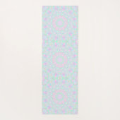 Eclectic Boho Hippie Colorful Funky Pastel Mandala Yogamatte (Rückseite)