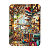 Eclectic Café in Melbourne Tasse Magnet (Vertikal)