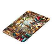 Eclectic Café in Melbourne Tasse Magnet (Linke Seite)