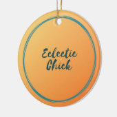 Eclectic Chick Find Me on YouTube & Facebook Keramik Ornament (Links)