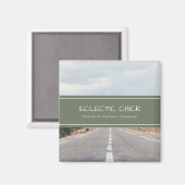 Eclectic Chick Find Me on YouTube & Facebook Magnet (Vorderseite/Rückseite)