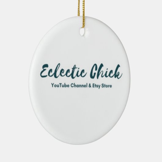Eclectic Chick YouTube & Etsy Store Keramik Ornament (Rechts)