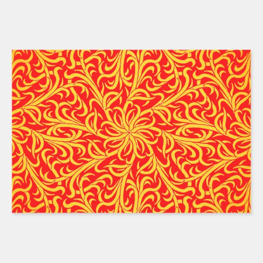 Eclectic Cyber Kente on Kent Pattern Sampler Geschenkpapier Set (Vorderseite 3)