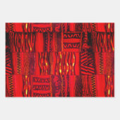 Eclectic Cyber Kente on Kent Pattern Sampler Geschenkpapier Set (Vorderseite 2)
