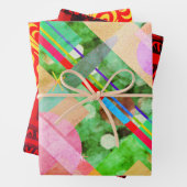 Eclectic Cyber Kente on Kent Pattern Sampler Geschenkpapier Set (Beispiel)