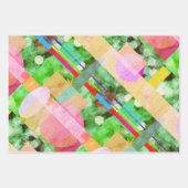 Eclectic Cyber Kente on Kent Pattern Sampler Geschenkpapier Set (Vorderseite)