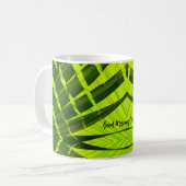 Eclectic Emerald Green Foliage Kaffeetasse (Vorderseite Links)