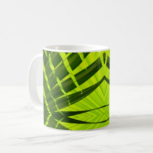 Eclectic Emerald Green Foliage Kaffeetasse (Vorderseite Links)