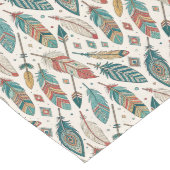Eclectic Ethnic Table Runner Feathers Arrows Theme Großer Tischläufer (Ecke)