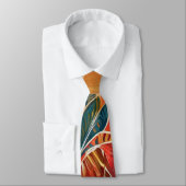 Eclectic Feather Boho Neck Tie Krawatte (Gebunden)