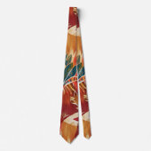 Eclectic Feather Boho Neck Tie Krawatte (Vorderseite)