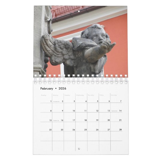 Eclectic Fun Gnomes Angels Polnischer Kalender 202 (Feb 2026)