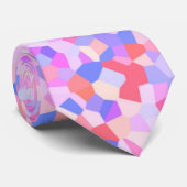 Eclectic Funky Boho Groovy Quirky Sprinkle Mosaik Krawatte (Gerollt)