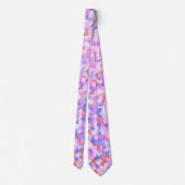 Eclectic Funky Boho Groovy Quirky Sprinkle Mosaik Krawatte (Rückseite)