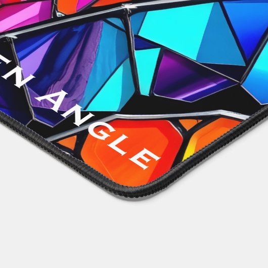 Eclectic Geometric Mosaic Tile Office Schreibtischunterlage (Ecke)