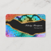 Eclectic Glitzer Business Card Visitenkarte (Vorderseite)