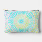 Eclectic Hippie Boho Psychedelic Summer Mandala Zubehörtasche (Vorderseite)