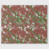 Eclectic Mod Retro Geometric Christmas Pattern Geschenkpapier (Flach)