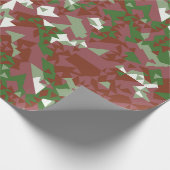 Eclectic Mod Retro Geometric Christmas Pattern Geschenkpapier (Ecke)